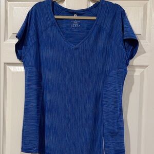 Velocity Women's Short-Sleeve V-Neck Active Tee - Blue